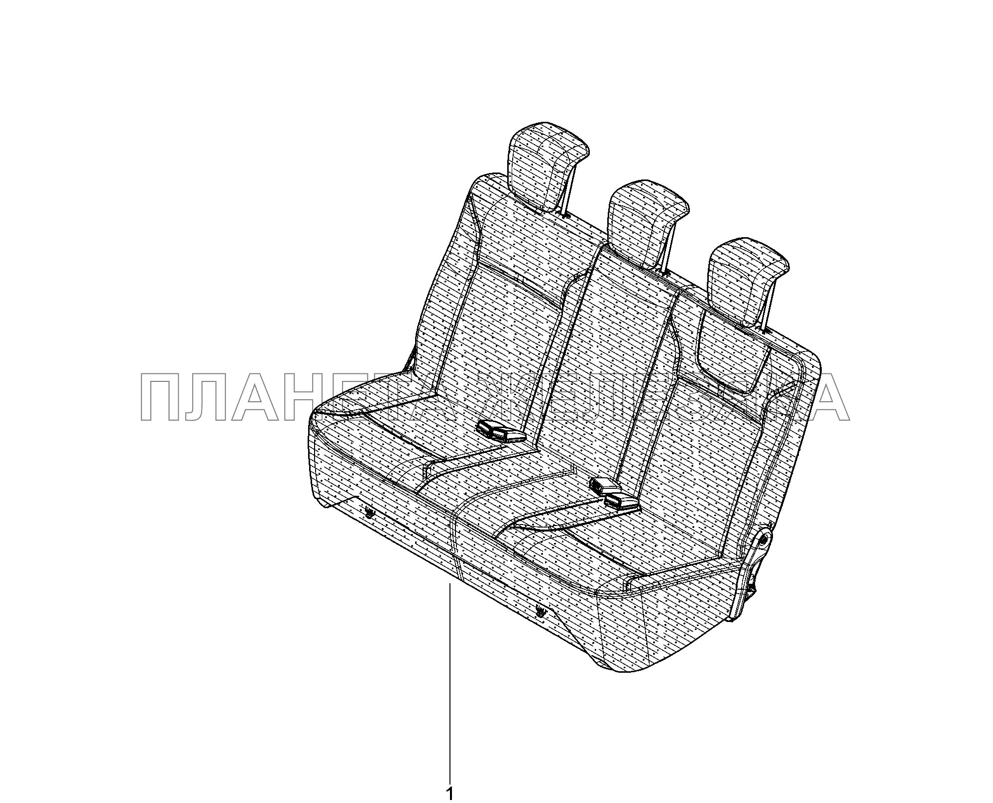 785010. Комплект заднего сидения Lada Xray