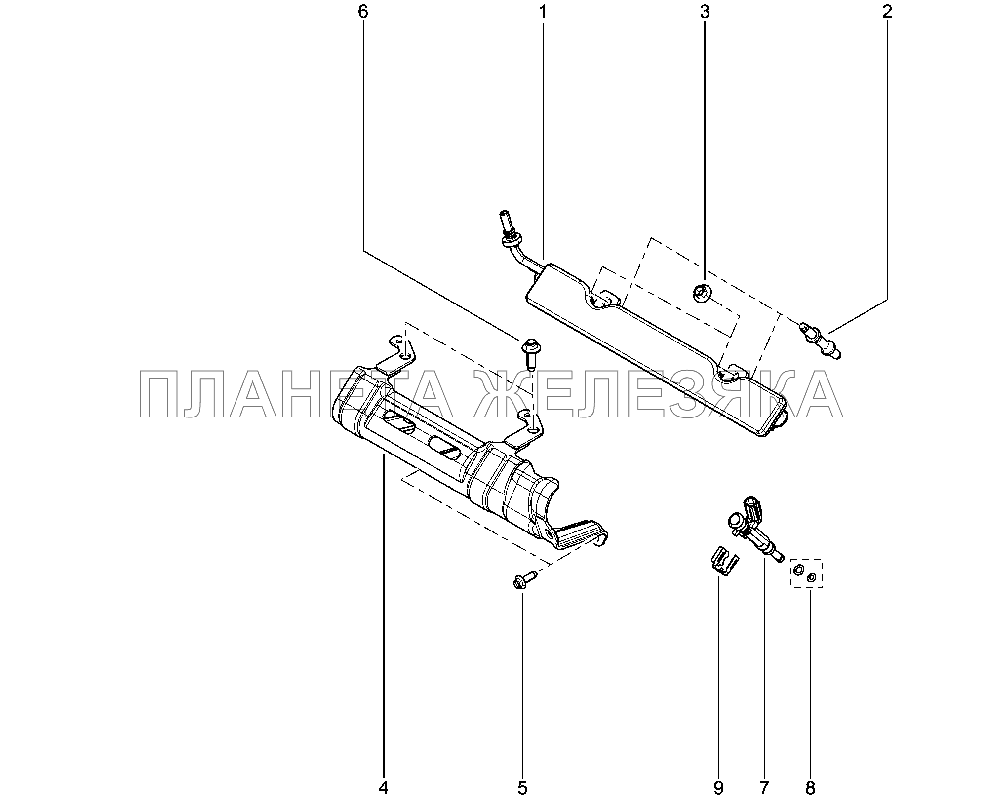125131. Рампа топливная Lada Xray 125131. Рампа топливная Lada Xray