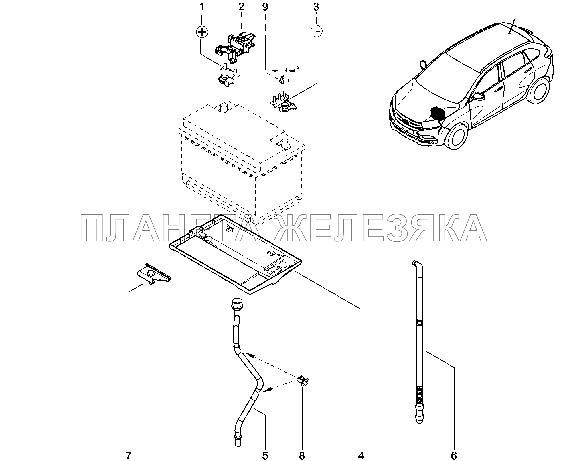 800110. АКБ Lada Xray