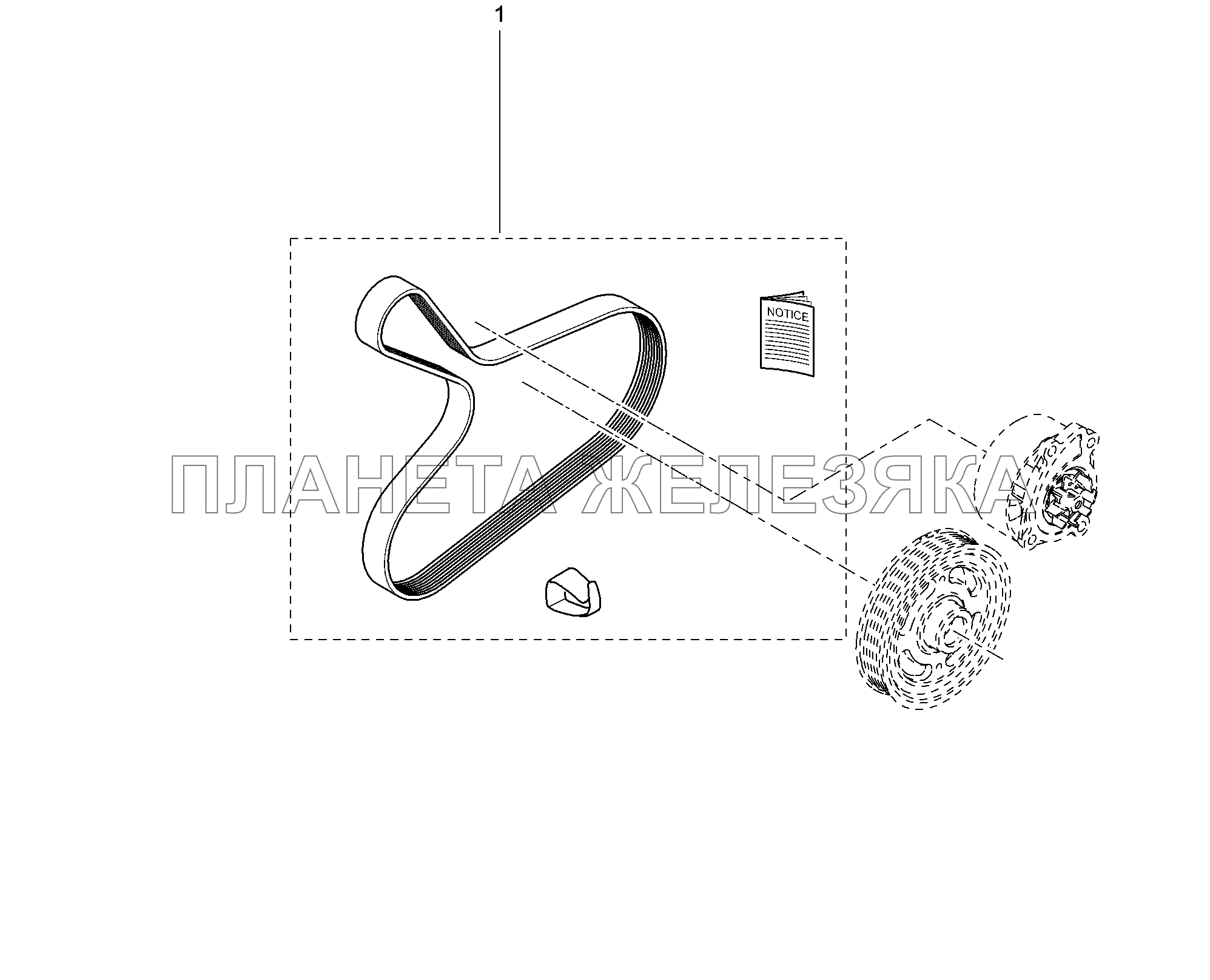 156112-1578538 Ремень привода вспомогательных агрегатов Lada Xray