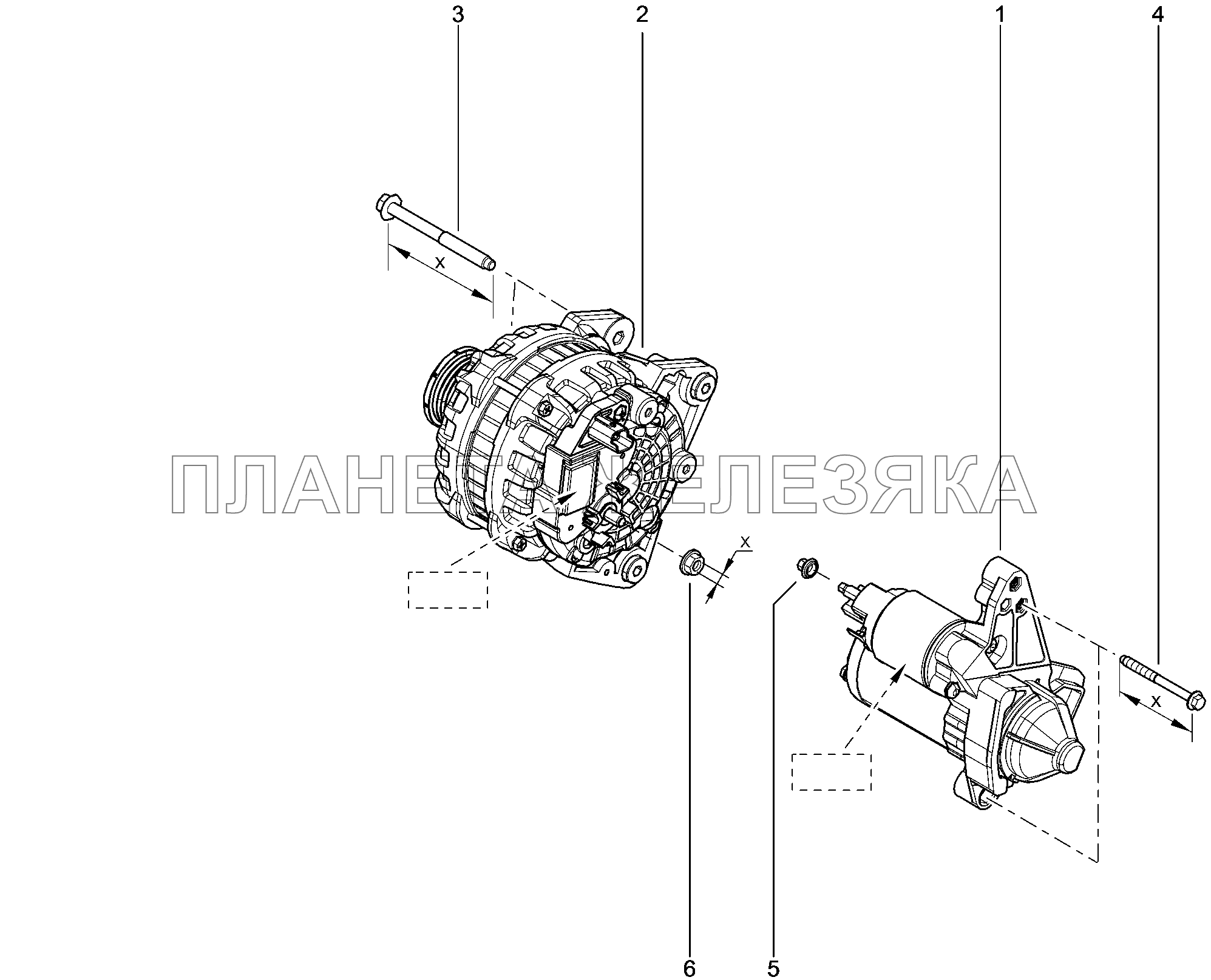 160320. Генератор, стартер Lada Xray