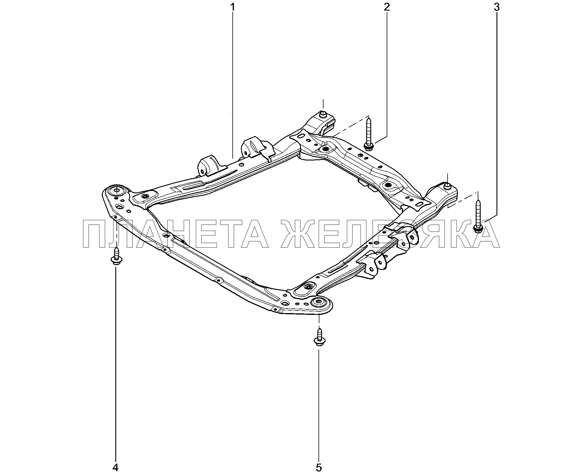 310110. Подрамник Lada Xray