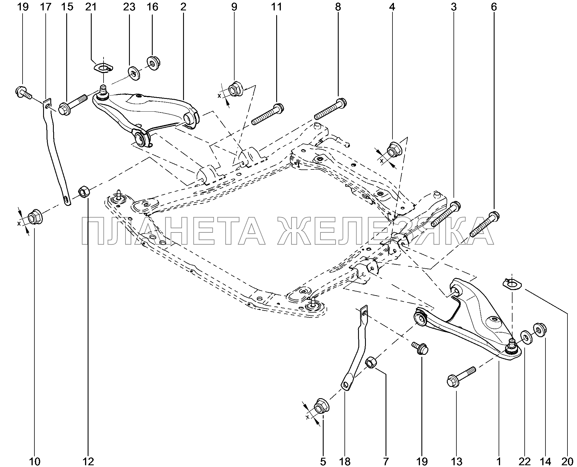 310210. Рычаги передней подвески Lada Xray 310210. Рычаги передней подвески Lada Xray