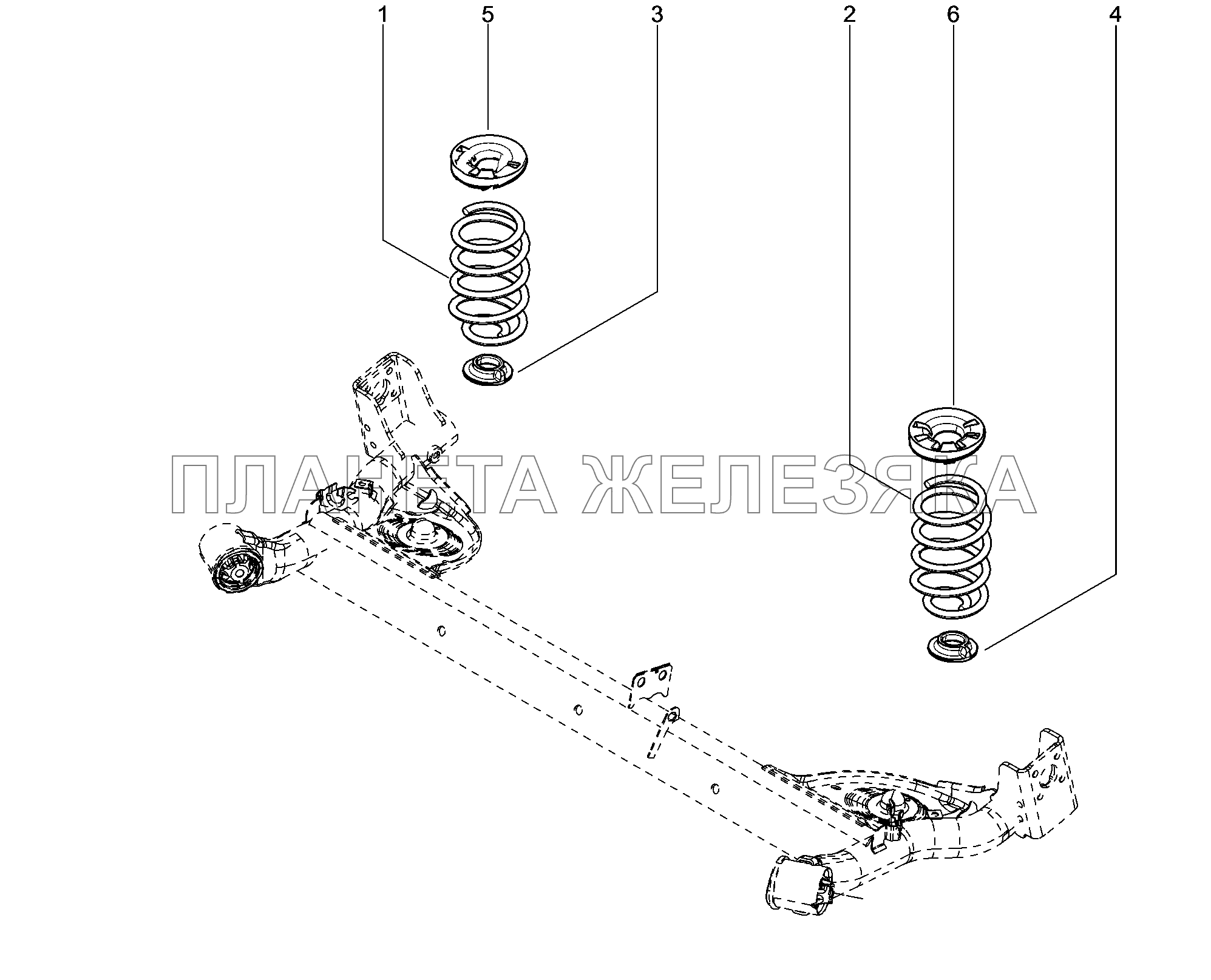 330411. Пружины задние Lada Xray 330411. Пружины задние Lada Xray