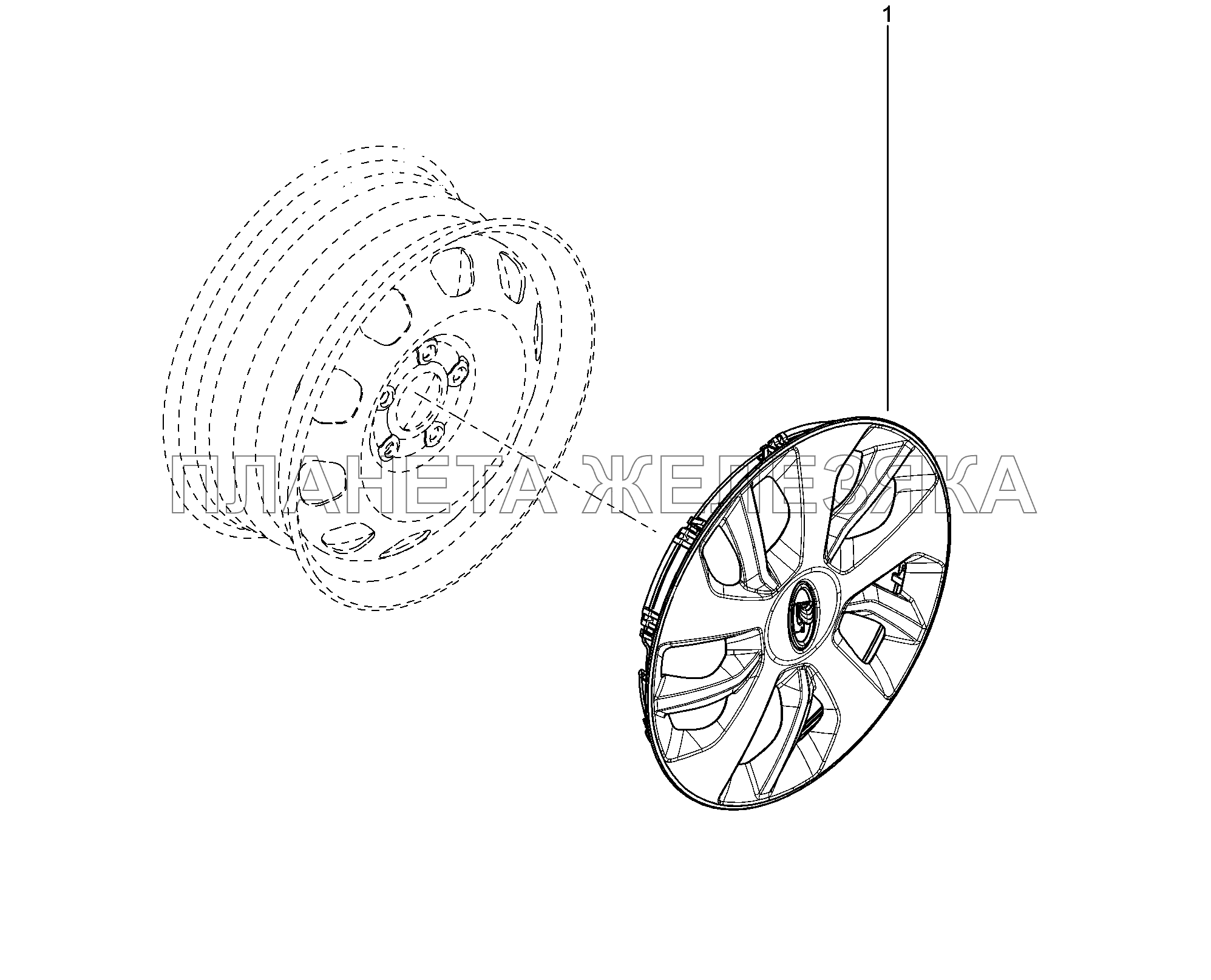 350511. Колпак Lada Xray