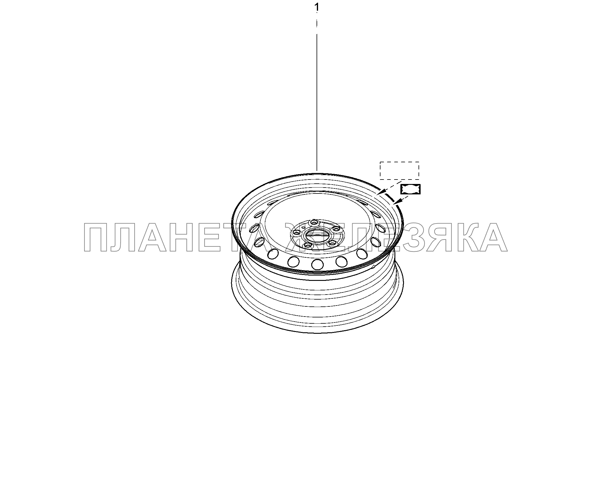 351010-1577508 Диск колеса (запаска) Lada Xray