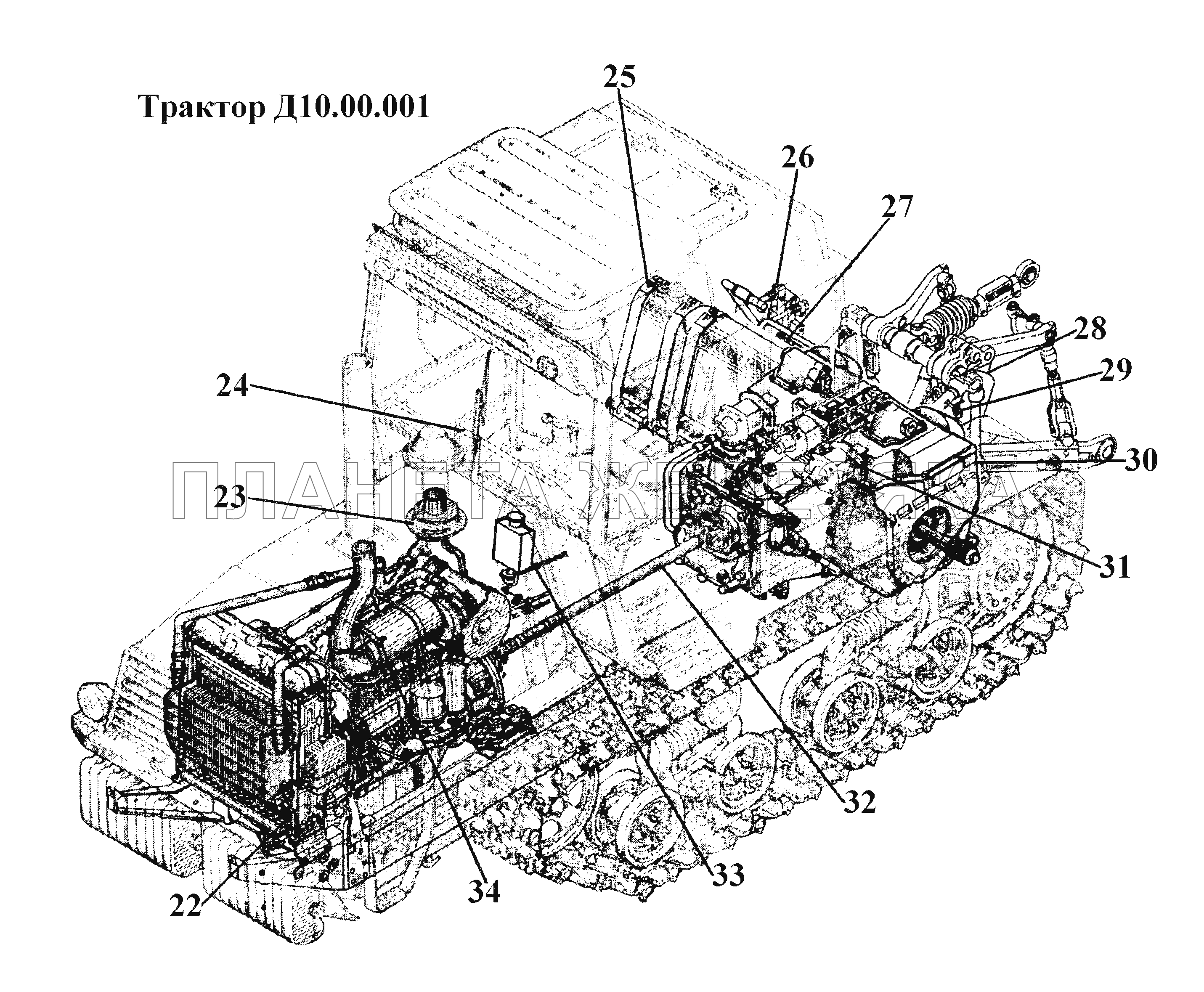 Трактор Д10.00.001 (3) ВТ-100Д