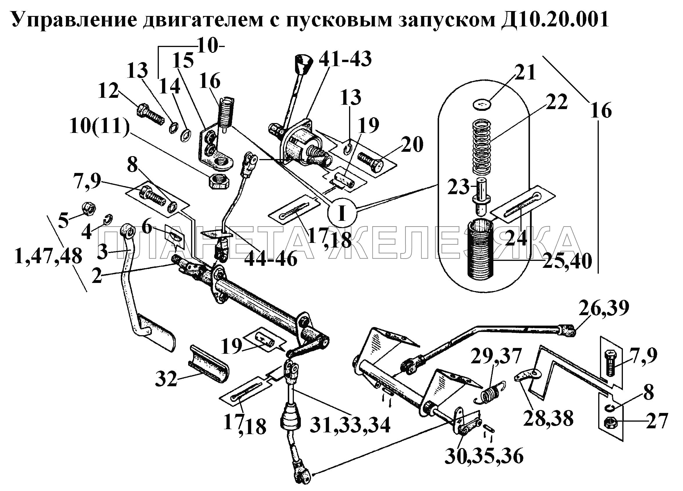 Управление двигателем с пусковым запуском Д10.20.001 ВТ-100Д