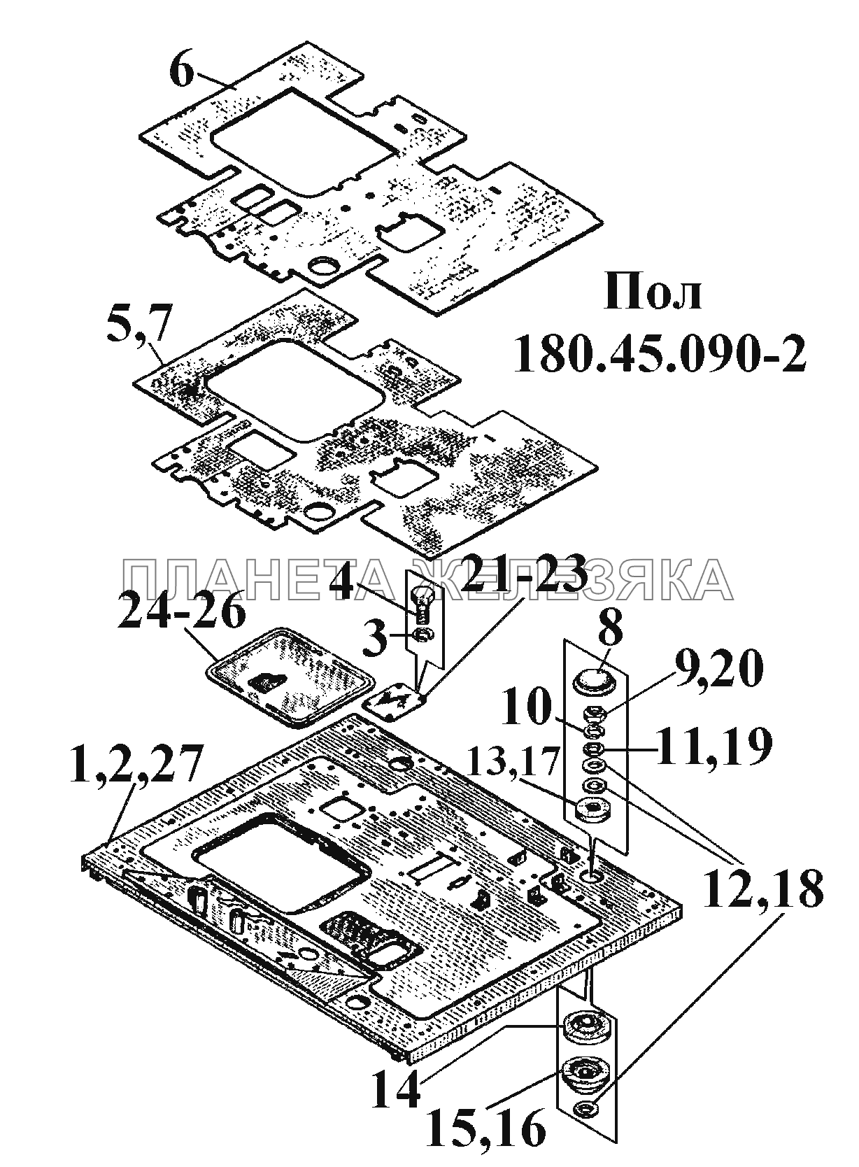 Пол 180.45.090-2 (1) ВТ-100Д