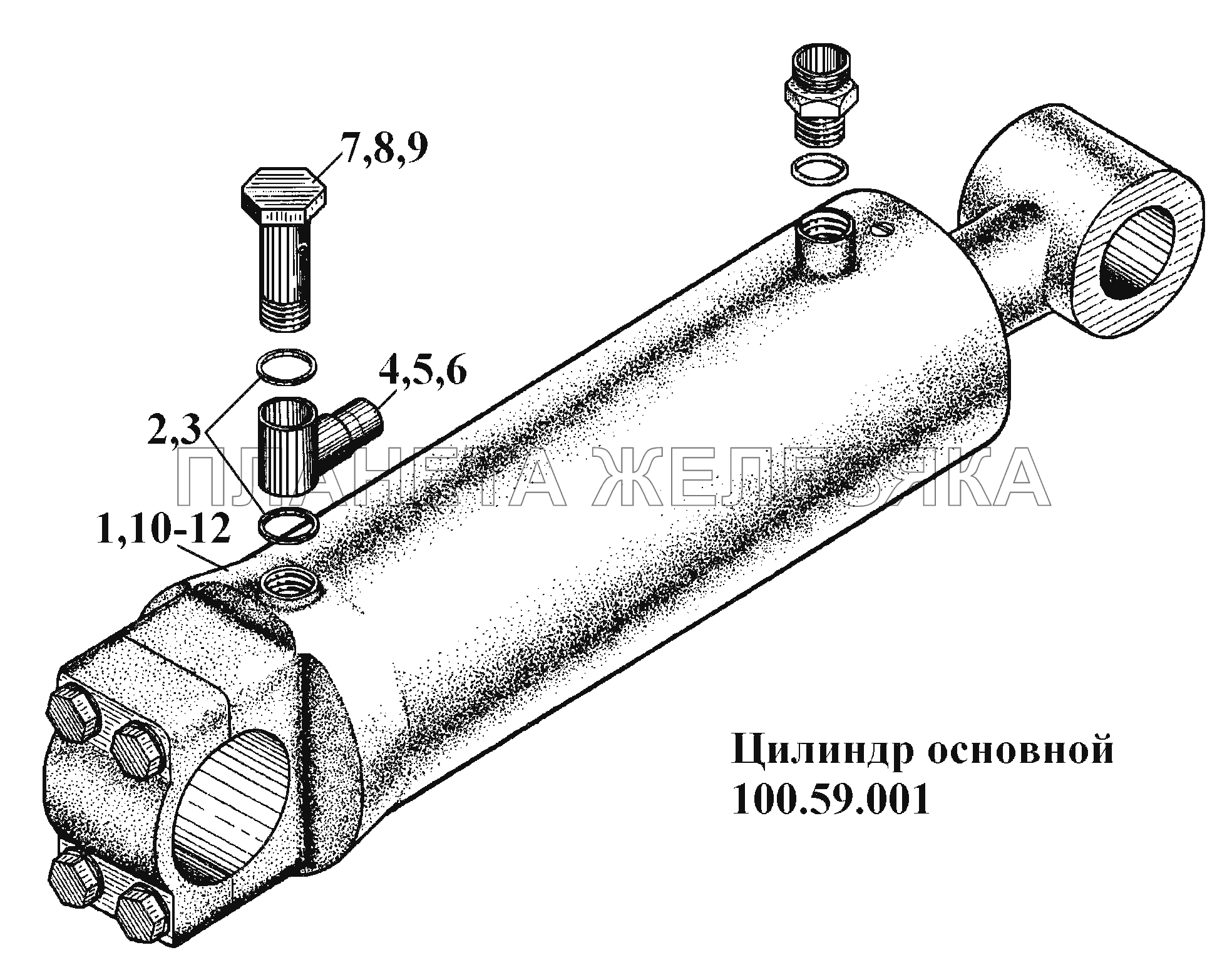 Цилиндр основной 100.59.001 ВТ-100Д