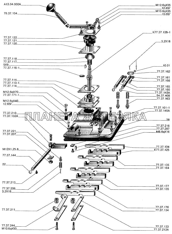 Коробка передач. Крышка ДТ-75