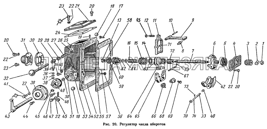 Регулятор числа оборотов ДТ-75М