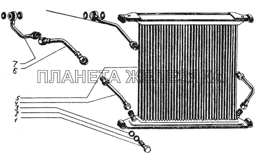Радиатор масляный ДТ-75МВ