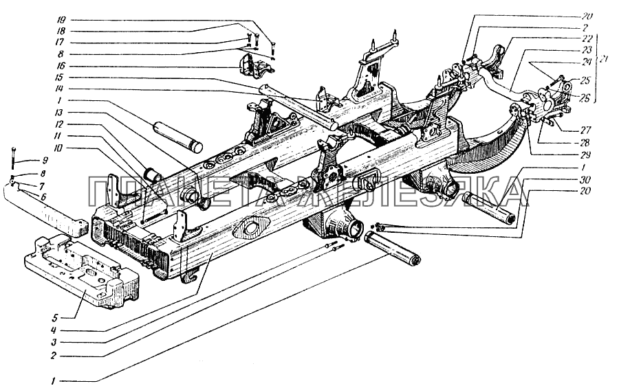 Рама трактора ДТ-75МВ