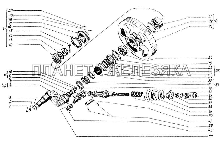 Колесо направляющее ДТ-75МВ