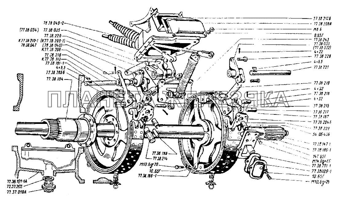 Мост задний ДТ-75Н