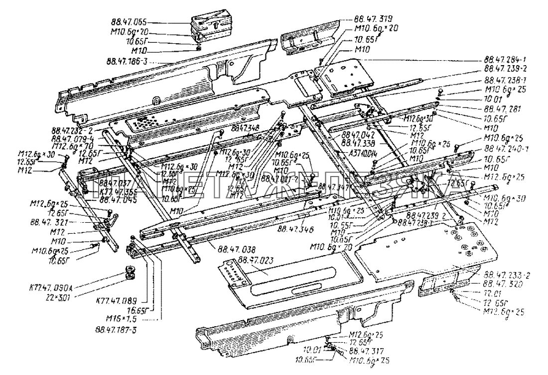 Обшивка. Основание в сборе ДТ-75Н