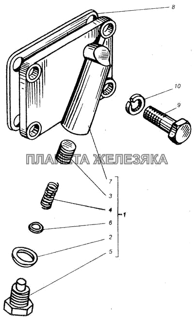 Сливной клапан ДТ-75В, ДТ-75БВ, ДТ75Н