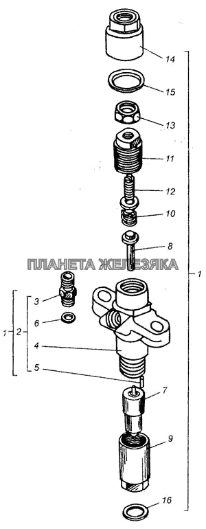 Форсунка ФД-22 ДТ-75В, ДТ-75БВ, ДТ75Н