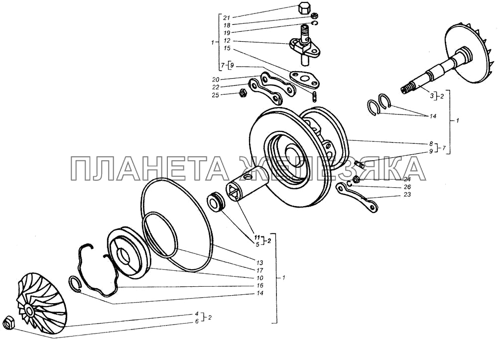 Корпус средний ДТ-75В, ДТ-75БВ, ДТ75Н