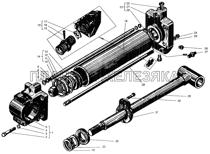 Цилиндр основной ДТ-75В, ДТ-75БВ, ДТ75Н