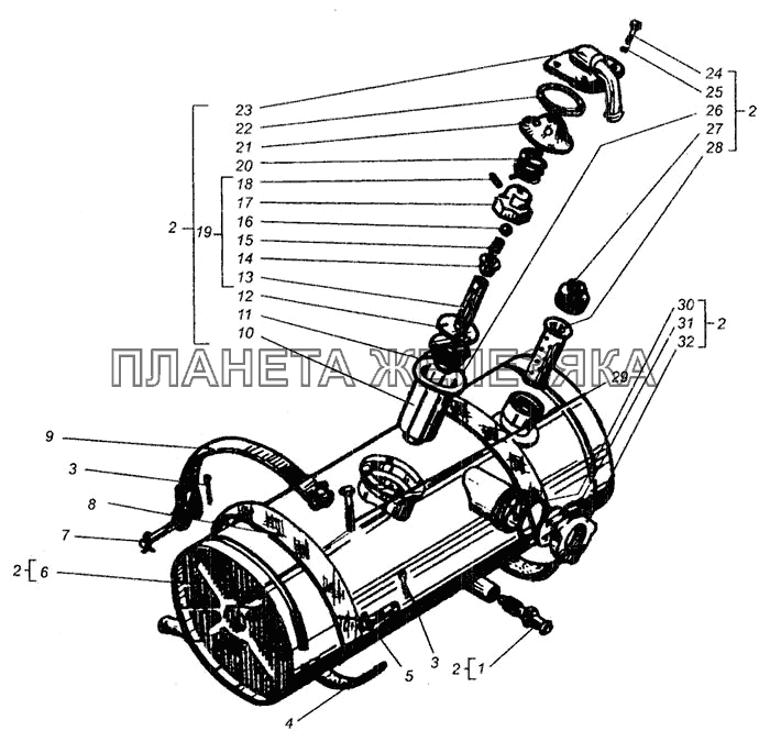 Бак масляный ДТ-75В, ДТ-75БВ, ДТ75Н