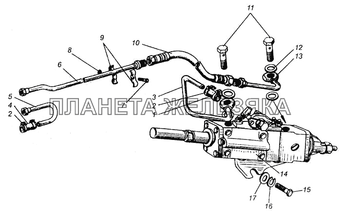 Гидроусилитель управления ДТ-75В, ДТ-75БВ, ДТ75Н