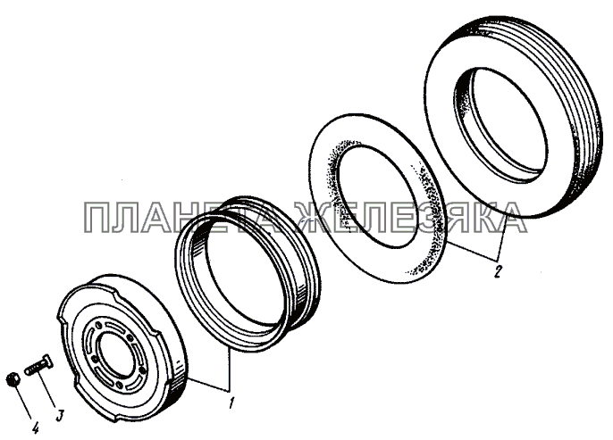 Переднее колесо Т-30A-80