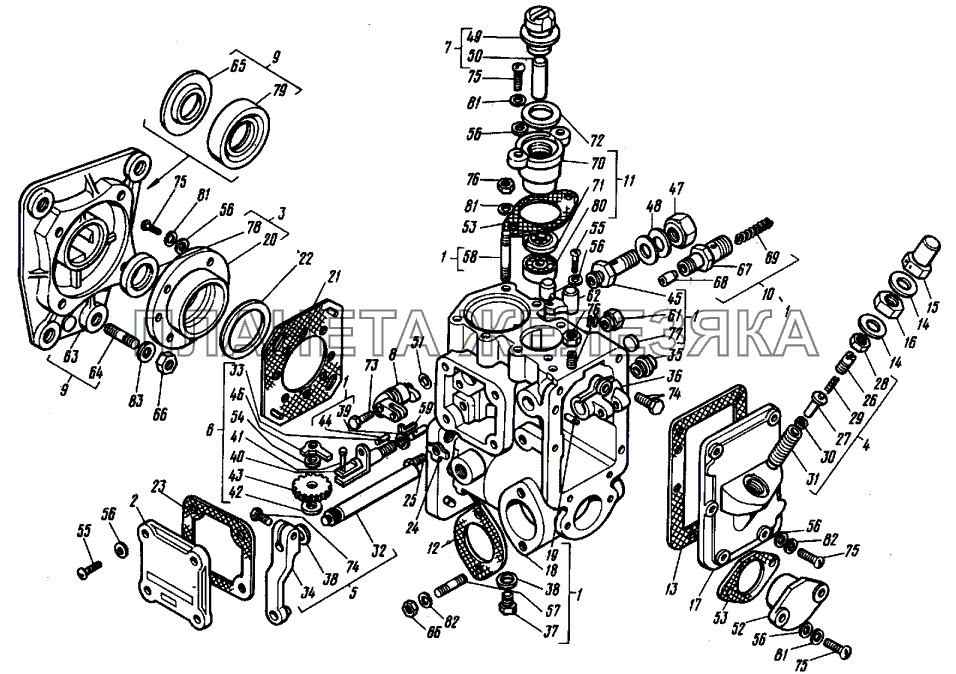 Корпус топливного насоса Т-30A-80