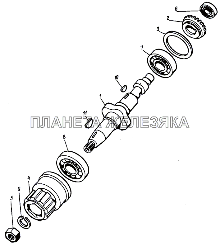 Детали привода топливного насоса Т-30A-80