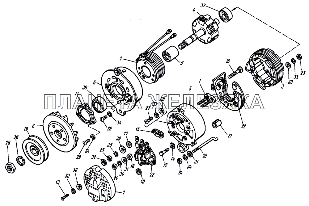 Генератор 4667.3701000 Т-30A-80