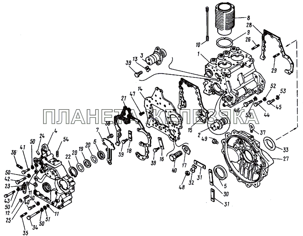 Остов двигателя Т-30A-80