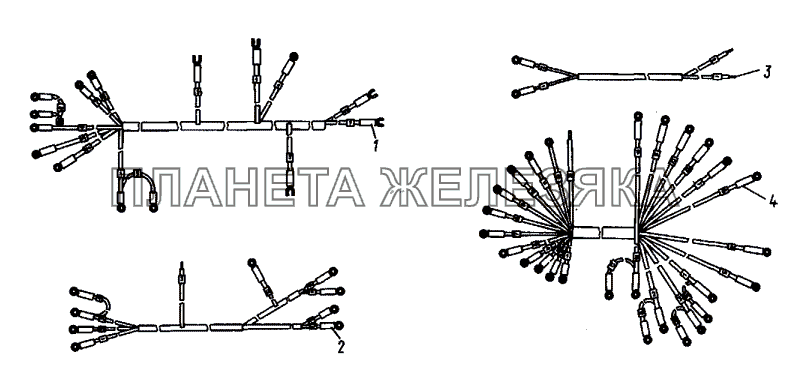 Электрооборудование и приборы (жгуты) Т-30A-80