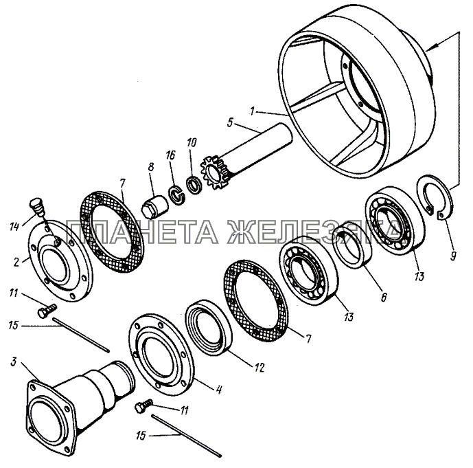 Шкив A25.52.001 Т-30A-80