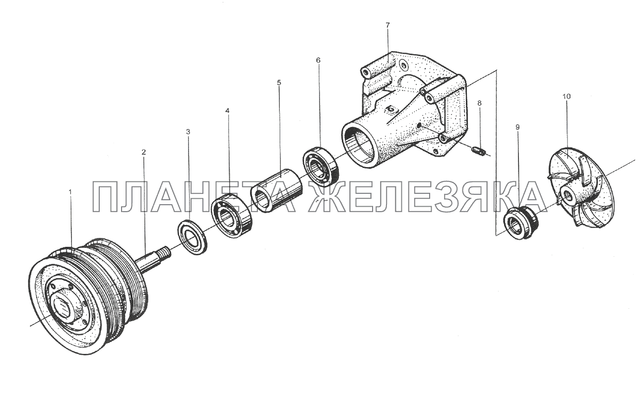 Водяной насос WD615 (Евро 2) Водяной насос WD615 (Евро 2)