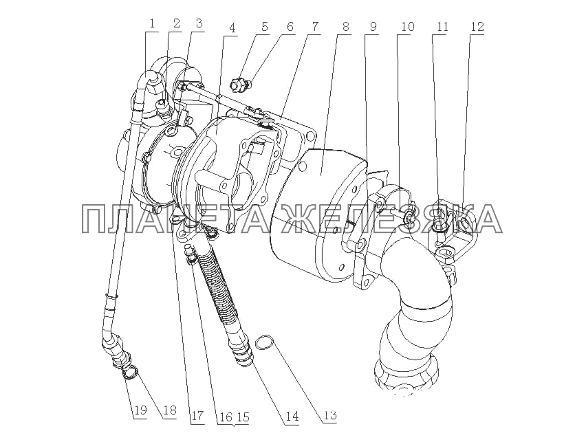 F50D1-1118000/02 Турбонагнетатель в сборе YC4ND27-90-30 (FD2D1) F50D1-1118000/02 Турбонагнетатель в сборе YC4ND27-90-30 (FD2D1)