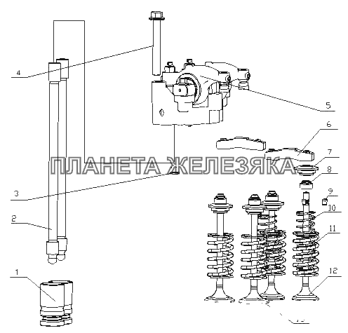 L3000-1007000 Кулак клапана в сборе YC6L350-20 (L30JA) L3000-1007000 Кулак клапана в сборе YC6L350-20 (L30JA)