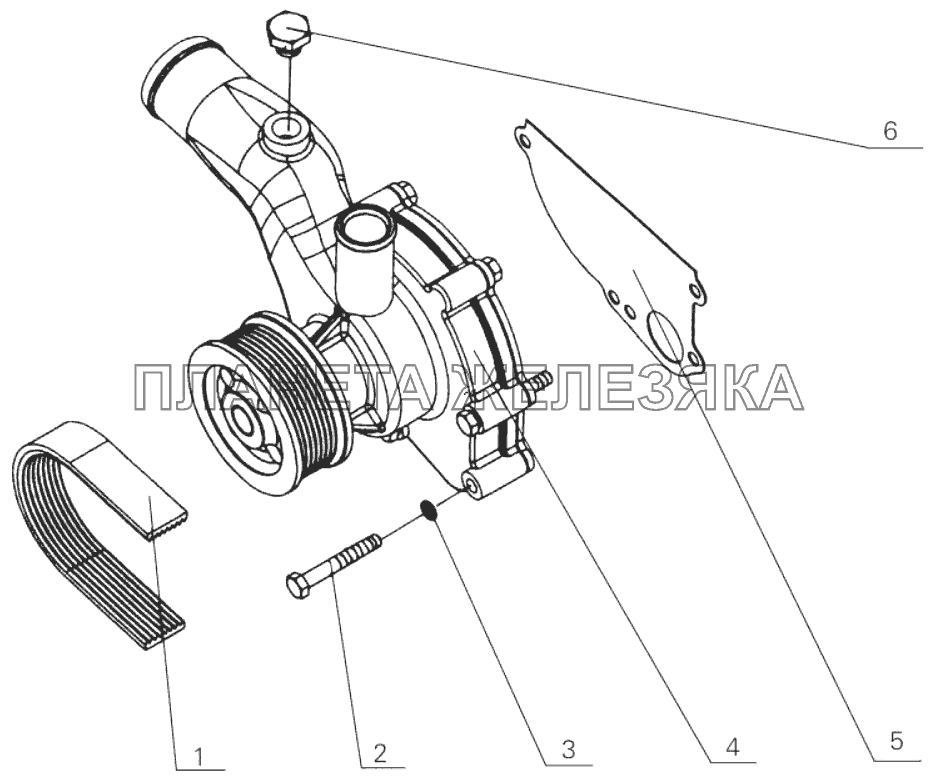 D30-1307000 Water pump assembly YC4D D30-1307000 Water pump assembly YC4D