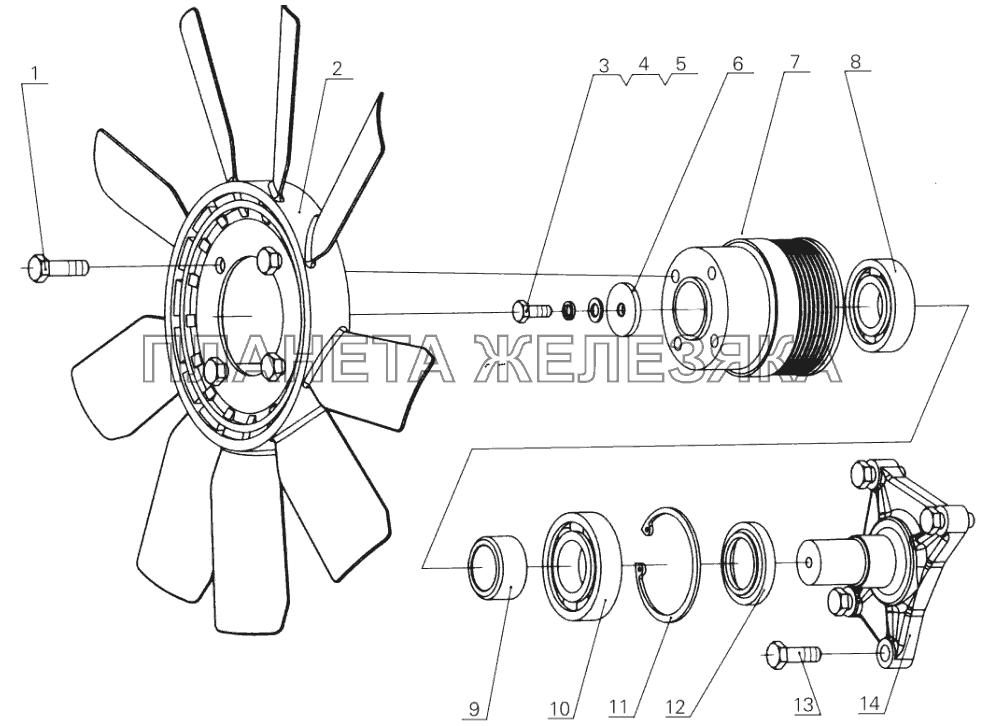 D0200-1308000 Fan assembly YC4D D0200-1308000 Fan assembly YC4D