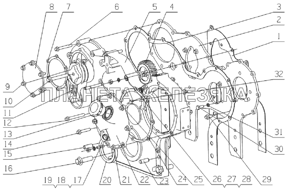 L37LA-1002200 Timing housing subassembly YC6L260-30 L37LA-1002200 Timing housing subassembly YC6L260-30