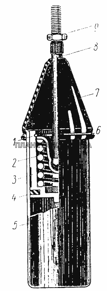 Цилиндр стеклоподъемника ЗИС-110 Цилиндр стеклоподъемника ЗИС-110