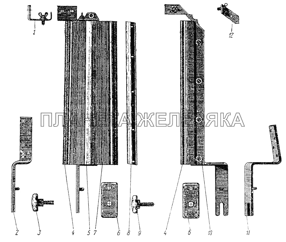Стойки тента ЗИС-110 Стойки тента ЗИС-110