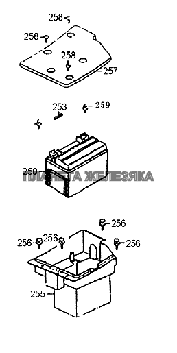 Аккумулятор Zongshen ZS50QT-4 Аккумулятор Zongshen ZS50QT-4